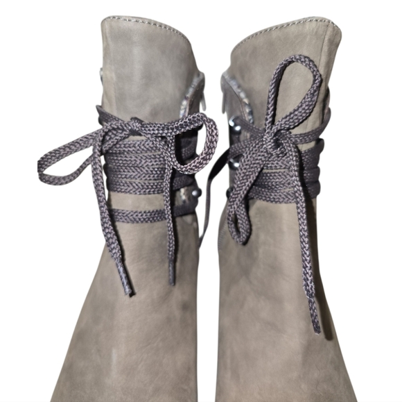 Cobb Hill Rockport Collection Brown  Lucinda Lace-up Nubuck Leather Boot 9.5 - Picture 3 of 8